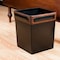 Dacasso Walnut & Leather Waste Basket AG-8403 - alternate 5